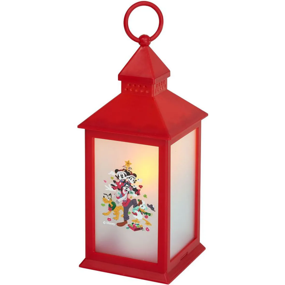 Lanterne lumineuse Disney Mickey Minnie plastique rouge 10,5x10,5xH24,5cm-Gifi Clearance