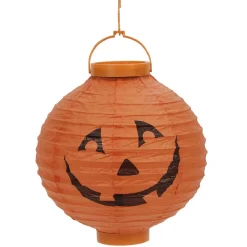 Lanterne lumineuse Halloween à suspendre ronde en papier-Gifi Best