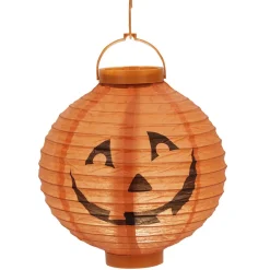 Lanterne lumineuse Halloween à suspendre ronde en papier-Gifi Best