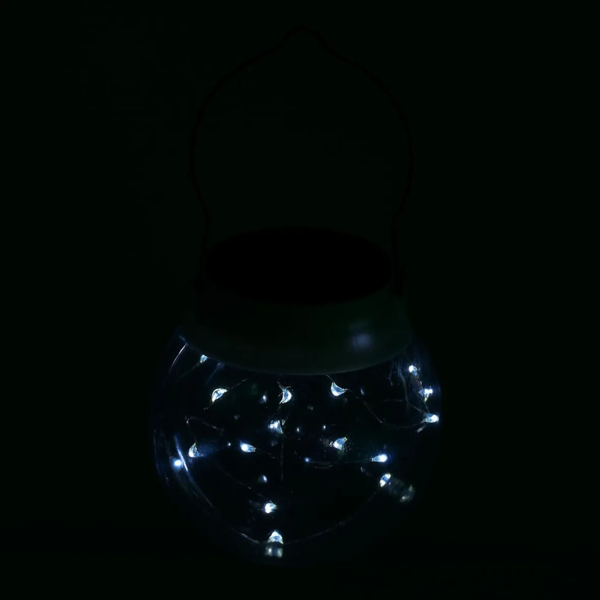 Lanterne Solaire à suspendre 20 micro Led Blanc froid-Gifi Hot