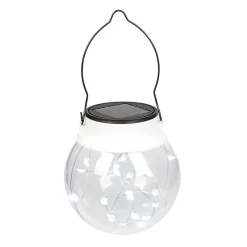 Lanterne Solaire à suspendre 20 micro Led Blanc froid-Gifi Hot