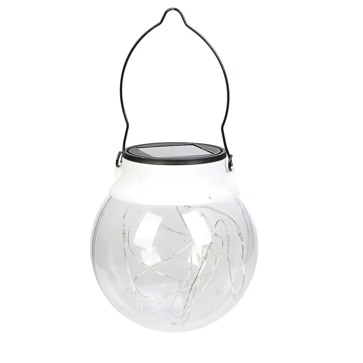 Lanterne Solaire à suspendre 20 micro Led Blanc froid-Gifi Hot