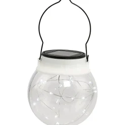 Lanterne Solaire à suspendre 20 micro Led Blanc froid-Gifi Hot