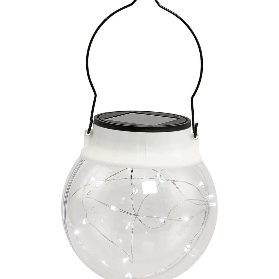 Lanterne Solaire à suspendre 20 micro Led Blanc froid-Gifi Hot