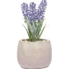 Lavande artificielle dans son cache pot en ciment-Gifi Best