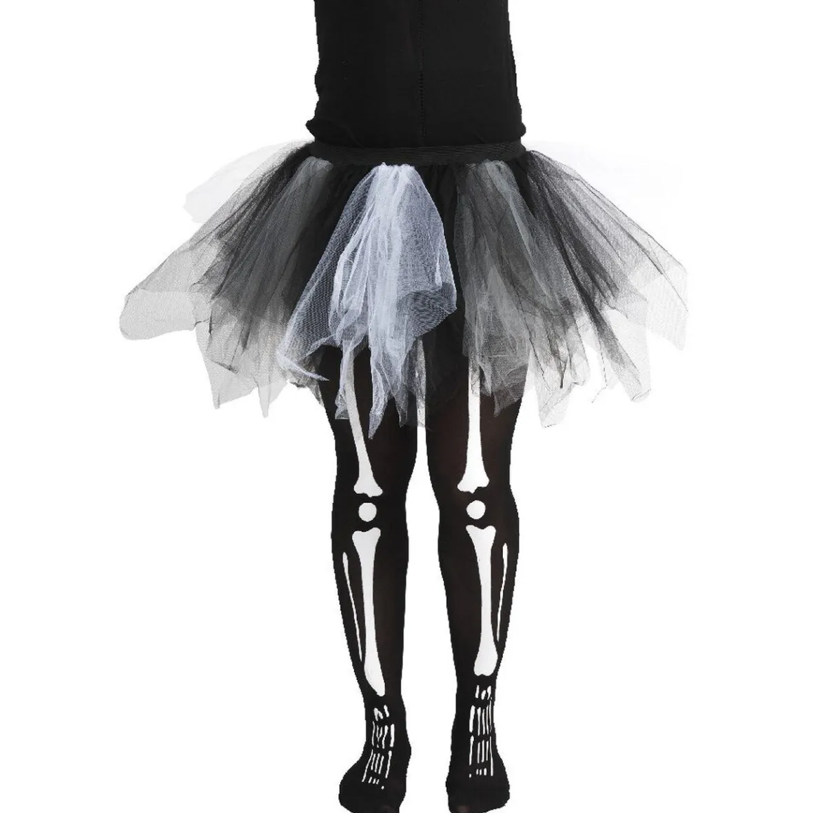 Legging adulte Halloween jambes squelette et tutu Taille M-Gifi Sale
