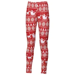 Legging de Noël Rouge Taille unique-Gifi Outlet