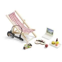 Lot de 8 accessoires "vacances" en bois pour lutin farceur L20x14x4cm-Gifi Sale