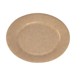 Lot de 50 assiettes à dessert rondes en carton kraft marron-Gifi Best