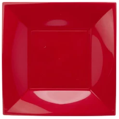 Lot de 6 assiettes à dessert réutilisables rouges-Gifi Sale