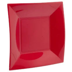 Lot de 6 assiettes à dessert réutilisables rouges-Gifi Sale