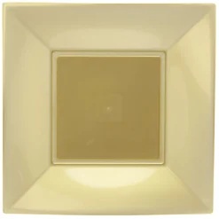 Lot de 6 assiettes à dessert réutilisables dorées-Gifi Sale