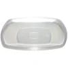 Lot de 6 assiettes carrées plastique transparent à bord arrondi 18,5x18,5 cm-Gifi Sale