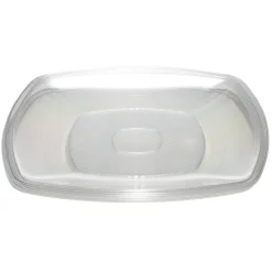 Lot de 6 assiettes carrées plastique transparent à bord arrondi 18,5x18,5 cm-Gifi Sale