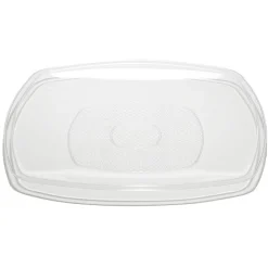 Lot de 6 assiettes carrées plastique transparent à bord arrondi 18,5x18,5 cm-Gifi Sale