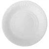 Lot de 200 assiettes en carton uni blanc-Gifi