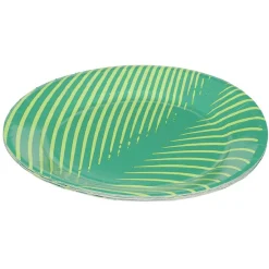 Lot de 10 assiettes en carton motif feuille tropicale-Gifi Best