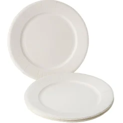 Lot de 20 assiettes en carton blanc Ø27 cm-Gifi Sale