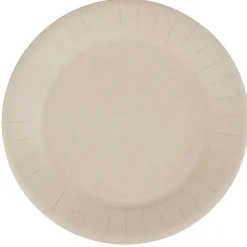 Lot de 10 assiettes en carton uni lin Ø23 cm-Gifi Sale