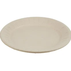 Lot de 10 assiettes en carton uni lin Ø23 cm-Gifi Sale