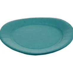 Lot de 10 assiettes en carton bleu canard Ø23 cm-Gifi Hot