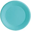Lot de 10 assiettes en carton bleu caraïbes biodégradable Ø23 cm-Gifi Hot