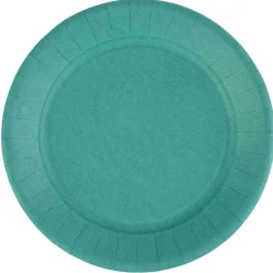 Lot de 10 assiettes en carton vert émeraude Ø23 cm-Gifi Discount
