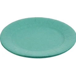 Lot de 10 assiettes en carton vert émeraude Ø18 cm-Gifi Best