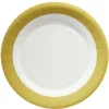 Lot de 10 assiettes en carton Ø23 cm doré-Gifi