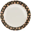 Lot de 10 assiettes en carton motif citrouille Halloween-Gifi New