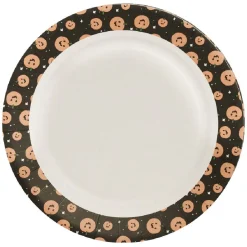Lot de 10 assiettes en carton motif citrouille Halloween-Gifi New