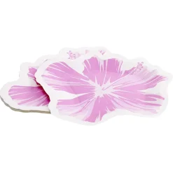 Lot de 10 assiettes en carton design fleur d'hibiscus-Gifi Online