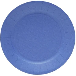 Lot de 10 assiettes en carton Ø23cm bleu nuit-Gifi Clearance