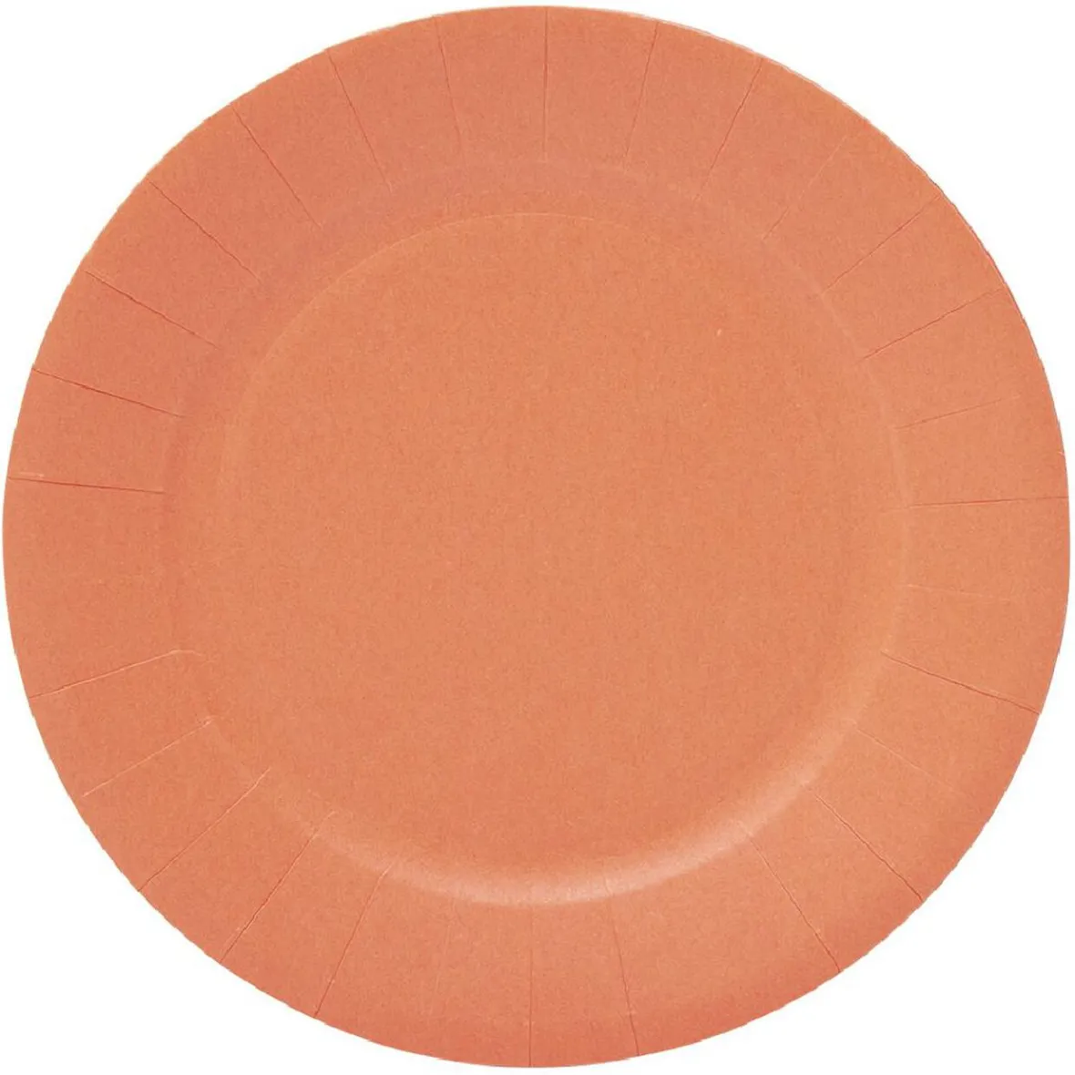 Lot de 10 assiettes en carton orange Ø18cm-Gifi Online