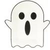Lot de 8 assiettes en carton Ø23cm design fantôme Halloween-Gifi Best