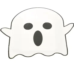 Lot de 8 assiettes en carton Ø23cm design fantôme Halloween-Gifi Best