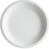Lot de 6 assiettes en plastique blanc-Gifi
