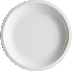 Lot de 6 assiettes en plastique blanc-Gifi