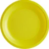 Lot de 6 assiettes en plastique jaune-Gifi Best