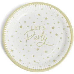 Lot de 8 assiettes Let's Party carton Ø23cm-Gifi Hot