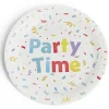 Lot de 8 assiettes Party Time carton Ø23cm-Gifi Best