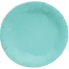Lot de 10 assiettes plate ronde carton bleu Ø23cm-Gifi New