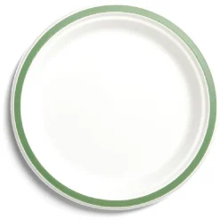 Lot de 20 assiettes plates fibre canne à sucre Ø22,5cm-Gifi New