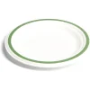 Lot de 20 assiettes plates fibre canne à sucre Ø18cm-Gifi