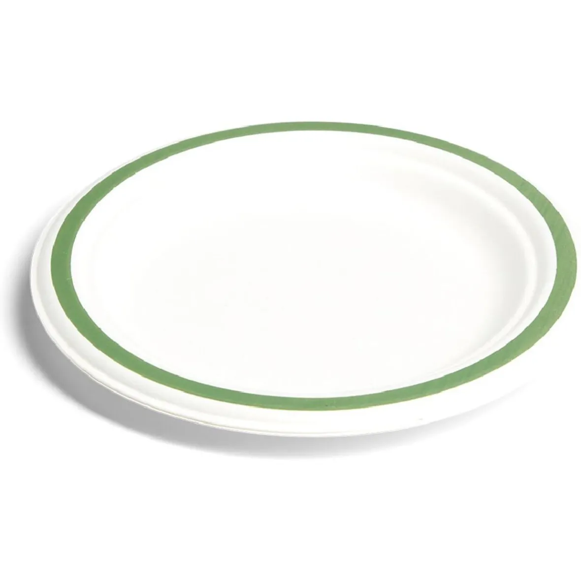 Lot de 20 assiettes plates fibre canne à sucre Ø18cm-Gifi