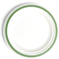 Lot de 20 assiettes plates fibre canne à sucre Ø18cm-Gifi