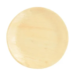 Lot de 6 assiettes rondes en feuille de palmier beige-Gifi Best