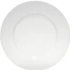 Lot de 4 assiettes rondes plastique blanc translucide Ø24 cm-Gifi Best