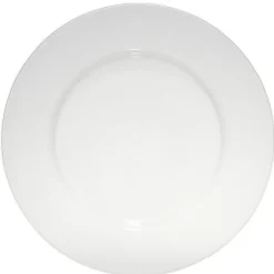 Lot de 4 assiettes rondes plastique blanc translucide Ø24 cm-Gifi Best