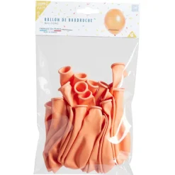 Lot de 20 ballons en latex couleur pêche-Gifi Online